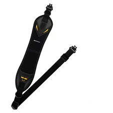 Black 2 Point Gun Sling with Skin Neoprene Fabric Backing Adjustable Length