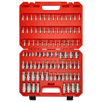 92pcs 1/4 3/8and 1/2 Allen And Torx Bit Socket Setdrive Torx/tamper Proof Tor