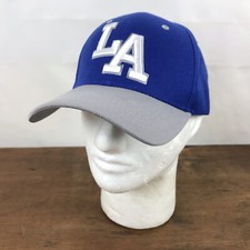 LA Los Angeles Blue Acrylic Strapback Baseball Cap Hat CH27