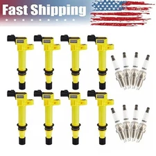 8x High Performance Ignition Coil + Spark Plug For Dodge Ram 1500 4.7L V8 UF270