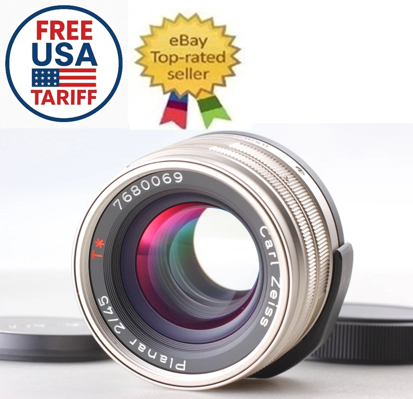 レンズ(単焦点) Contax Carl Zeiss Planar T* 45mm F2 ZEISS Planar T* 45mm Focal f/2 Camera Lenses for sale | eBay