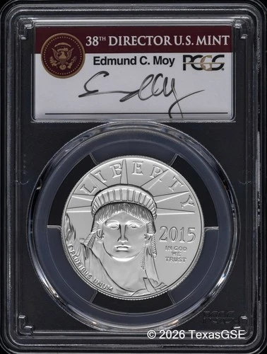 2015 American Platinum Eagle — photo from the most recent tracked eBay sale