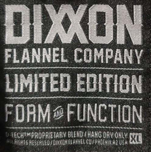 Dixxon Flannel Company Mens Snap On Limited Edition Form and Function SZ XL - Picture 3 of 4