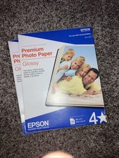 Epson Photo Paper, Premium Glossy,8-1/2"x11",68 lb.,10.4 mil,WE ...