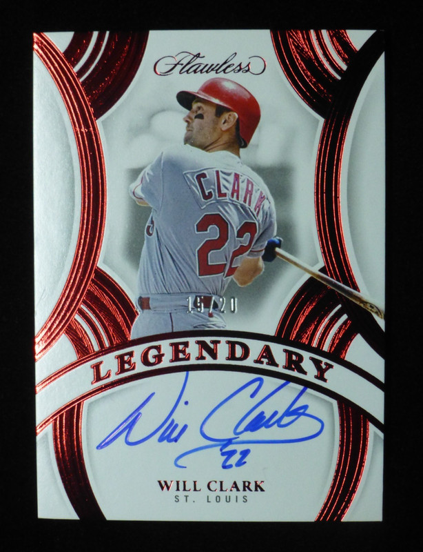 2025 Panini Flawless Red Will Clark On-card Auto #ed /20