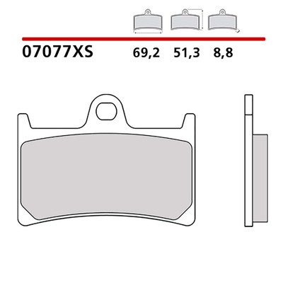 BREMBO BREMSBELAGSATZ VORNE MONTAGE AUF YAMAHA T-MAX LUX MAX ABS 530 16-16-0707