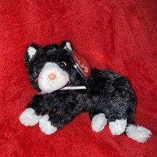 TY BOOTIES the BLACK CAT BEANIE BABY - MINT with MINT TAGS