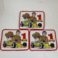 Lot of 3x JOHNNY RUTHERFORD INDY 500 Sew On Patch #1 Pennzoil Chaparral Jim Hall