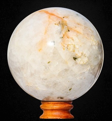 Crystal Ball Amphibole Quartz Healing Chakra Balance Gemstone Sphere 195MM