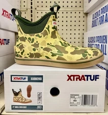 Xtratuf Men's 6 in Ankle Deck Boot Sport - XADM20SI Camo
