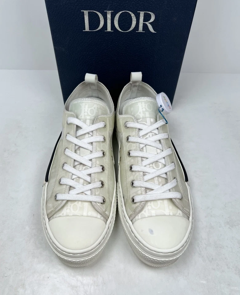 Size 42EU/9US - Dior B23 Oblique White Low Top Sneakers🤍 RETAIL $1,000! - Image 3 of 4
