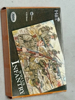 HAT hät 1/72 maquette figurine 7004 US Infantry WWI 48 pieces - Photo 1/4