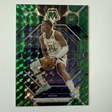 2022-23 Panini Mosaic - Rookies Bennedict Mathurin #210 Green Mosaic Prizm (RC)
