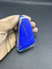 236g Natural Lapis Lazuli Polished Freeform Tower – Deep Blue Afghan Gemstone