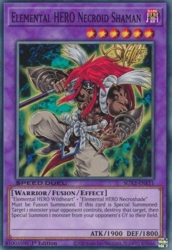 YuGiOh Elemental HERO Necroid Shaman SGX2-ENE11 Common Englisch Neu 1st