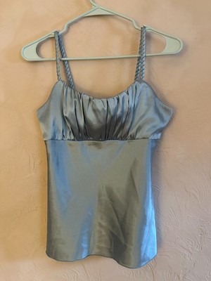 BCX Satin Braided Strap Cami Top   Size M  
