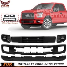 Front Bumper Paintable Kit With Fog Lights Pair For 2015-2017 Ford F-150 Truck Front Bumper Paintable Kit With Fog Lights Pair For 2015-2017 Ford F-150 Truck