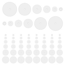 60 Pcs Piercing Disc, Silicone Healing Non Pull Discs for Piercing Bump, Pressur