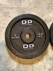 Vintage DP Barbell Weights (2) 13.2lbs Plates 26.4lbs  Total= 12 Kilos — photo 2