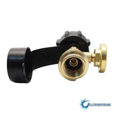 #ad W Gas Pressure Level Meter Indicator Brass Adapter Propane Tank Gauge For BBQ RV $9.57