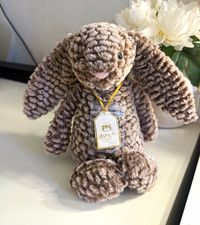Jellycat Bashful Luxe Bunny Pine Retired BAS3BRW