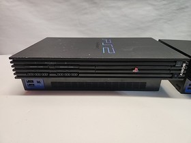 Lot Of 2 BROKEN Sony PS2 Fat Consoles Parts Repair Bundle Powers On