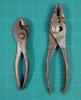 Vintage LOT Utica Tools 6'' Pliers 511-6 & J.P. Danielson Co. Antique Made In USA