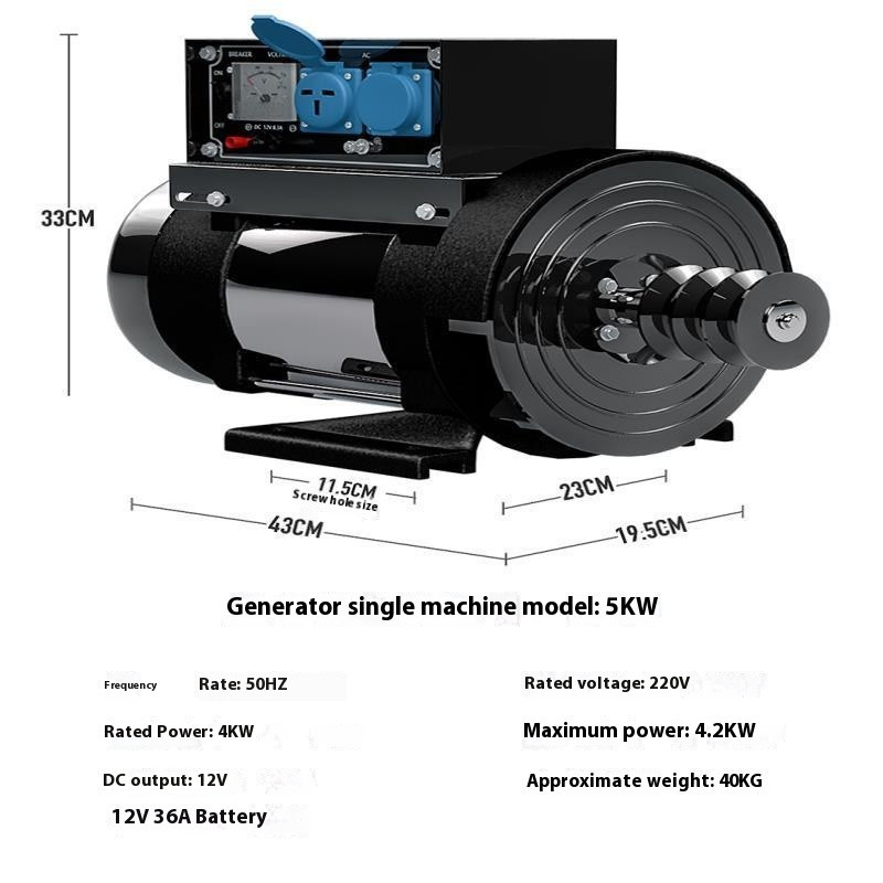 , 220 V Single-phase Motor, Diesel/gasoline Generator Set