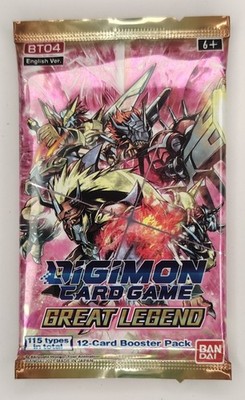 Digimon Card Game Great Legend Sealed Booster Pack BT-04