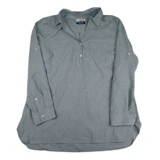 Magellan Fish Gear Shirt Mens 2XL Classis Fit Light Green Long Sleeve Pullover