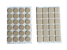 Self-Adhesive Felt Pads Furniture Floor Protectors Chair Legs 22mm Round Square