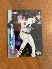 Jake Sanford 2020 Topps Pro Debut Chrome Refractor PDC130 Yankees Hilltopper /99