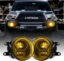 Z-OFFROAD Yellow LED Fog Lights Assembly with w/ Clear Lens 