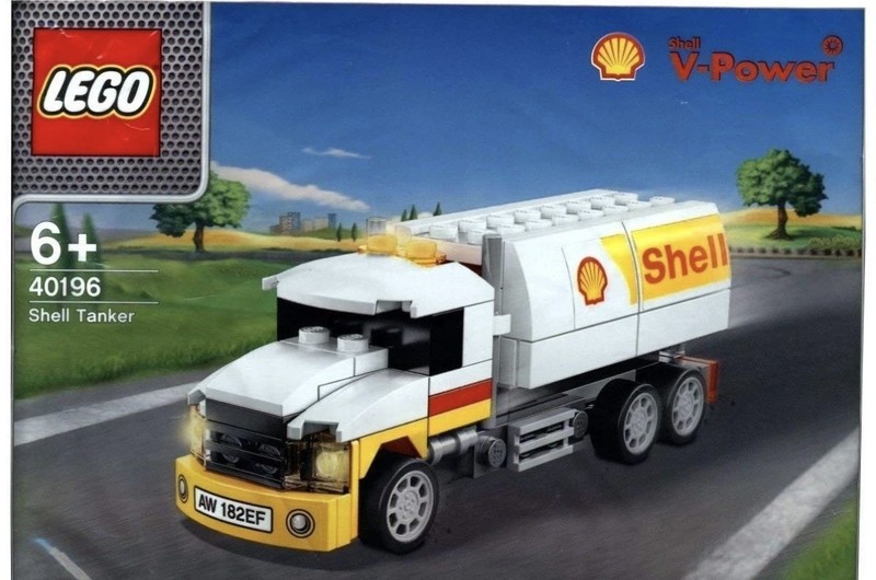 Lego 40196 Shell Tanker Polybag Set Fuel Truck Helix V Power New and Sealed