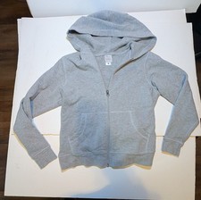 Hanna Andersson French Terry Hoodie Zipper Heather Gray Jacket Pockets