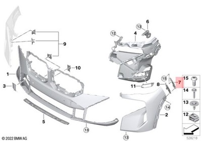 Genuine BMW G09 XM 50e Label SAC Guide Side Top Right 51119451664