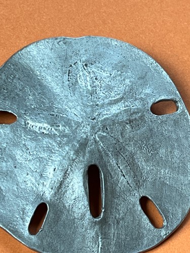 Large REN Signed Marked Silver Dollar SIlvertone Ocean Beach Wear Brooch Pin - - Picture 3 of 8
