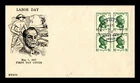 Dr Jim Stamps Phiippines FDC 1c Manuel L Quezon Block May 1947 Labor Day