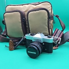 Yashica TL Electro 35mm SLR Camera with 50mm Lens Untested As Is With Bag