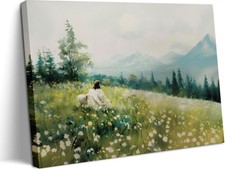 Jesus Leaves The 99 Sheep Wall Art Jesus And Sheep Canvas Wall Decor The Lost...