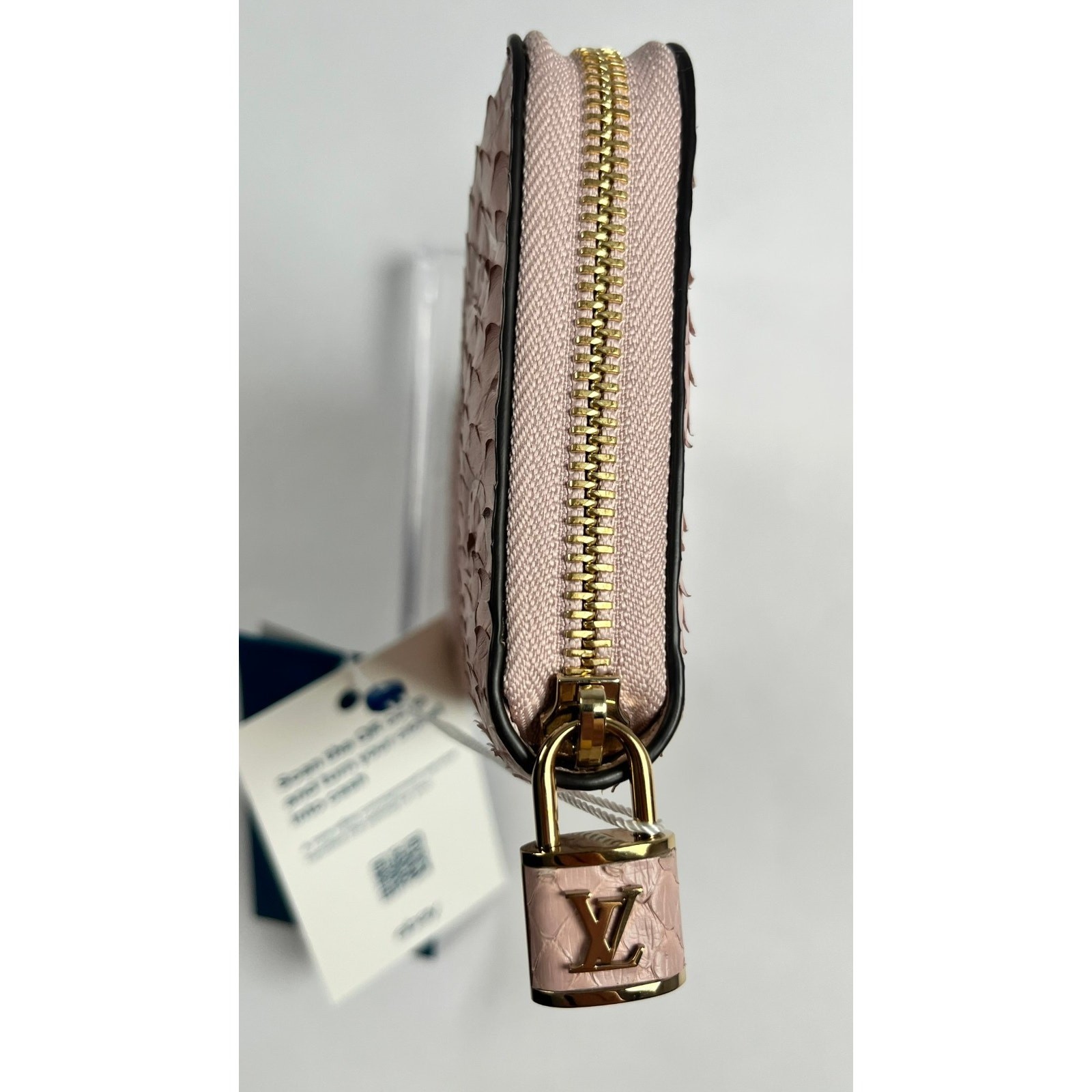 Louis Vuitton Monogram Exotics Pink Python Zippy … - image 6