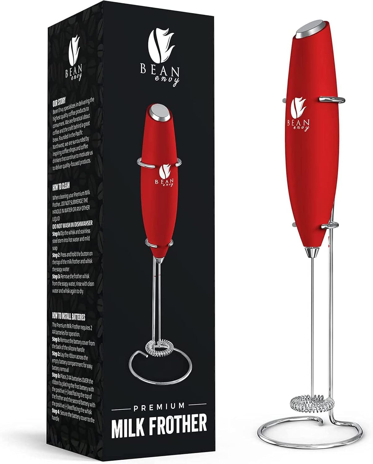 Milk Frother Handheld for Coffee - Electric Hand Blender, Mi