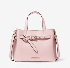 Michael Kors Emilia SMALL Pebbled Leather Satchel POWDER BLUSH NWT
