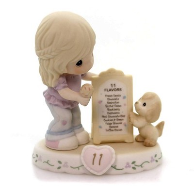 Precious Moments, Growing In Grace, Age 11, Bisque Porcelain Figurine, Blonde Gi