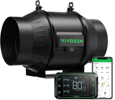 VIVOSUN AeroZesh T4 Inline Rohrventilator leise 4 210 CFM Lüftung Abluftventilator
