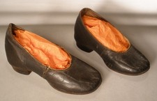 Antique Pair of Child  s Leather Shoes