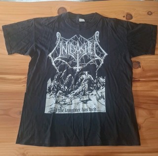 UNLEASHED Vintage 90s Metal Shirt XL Death Entombed Morgoth Benediction Obituary