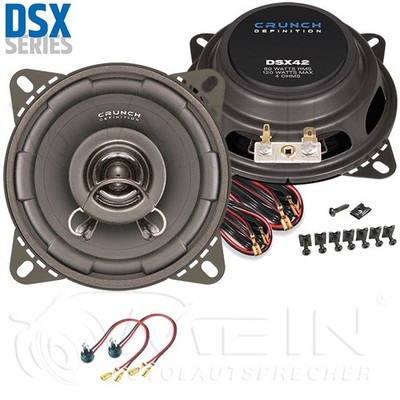 CRUNCH AUTO LAUTSPRECHER für MERCEDES 190 W201 1982-1988 Heckablage 120W #ATI1