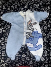 Vintage 1997 Baby Looney Tunes Bugs Bunny Baby Sleeper