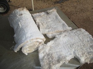 Fiberfrax Cerablanket ceramic insulation, 1 inch thick